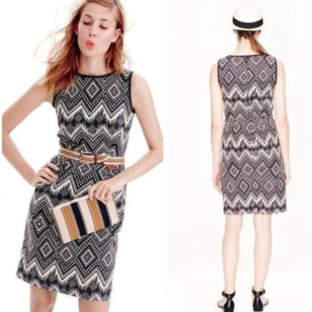 J Crew Aztec Sheath Dress